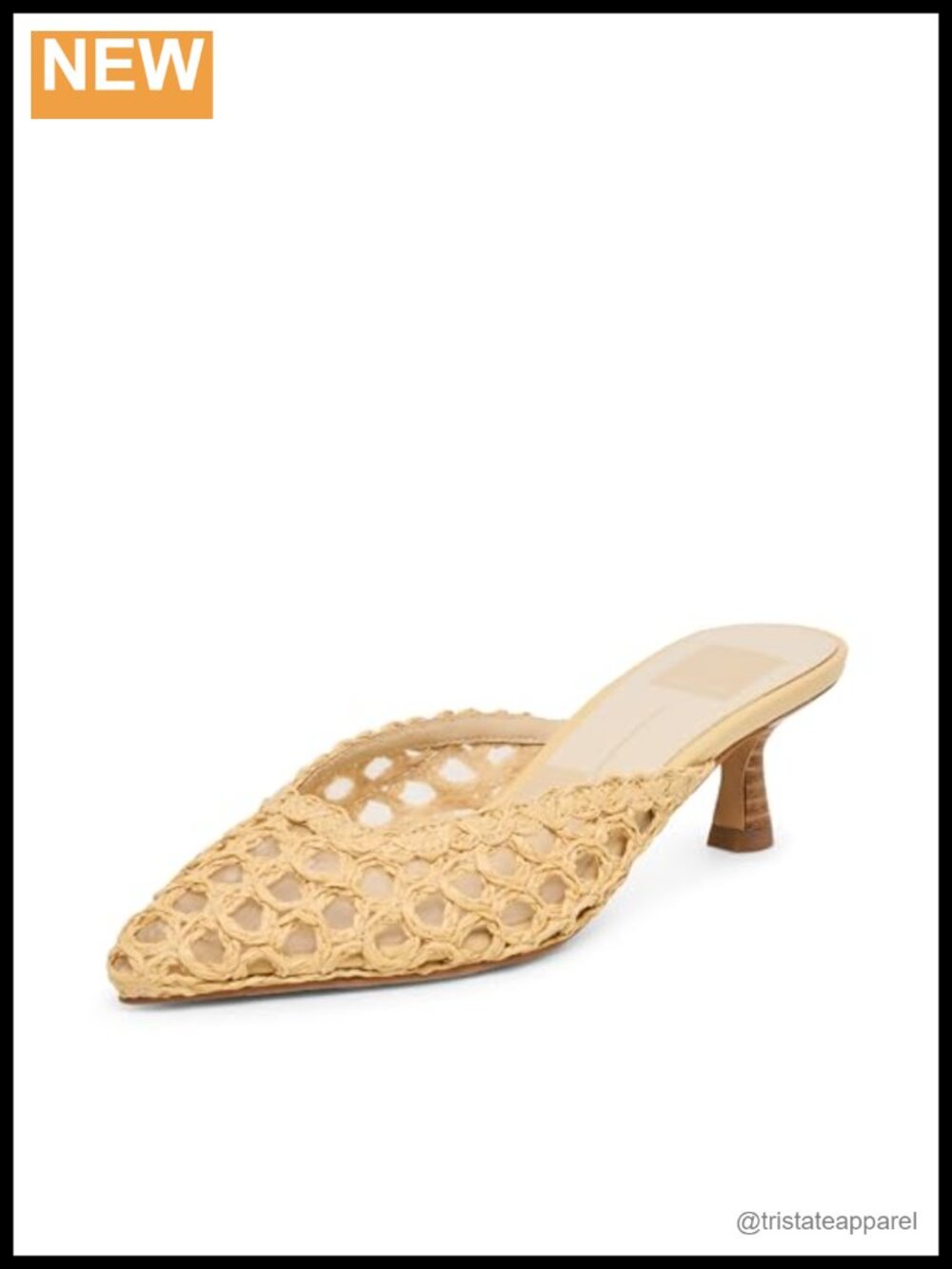Dolce Vita Cleo Loop Linen Kitten Heel Pump Business Casual